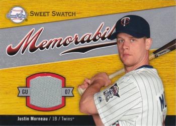 2007 Upper Deck Sweet Spot - Sweet Swatch Memorabilia #SW-MO Justin Morneau Front