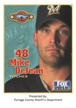 2001 Milwaukee Brewers Police - Portage County Sheriff's Department #NNO Mike DeJean Front