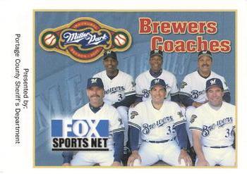 2001 Milwaukee Brewers Police - Portage County Sheriff's Department #NNO Brewers Coaches Front