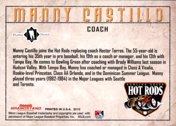 2010 Grandstand Bowling Green Hot Rods #NNO Manny Castillo Back