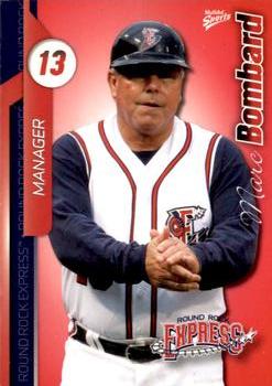 2010 MultiAd Round Rock Express #1 Marc Bombard Front