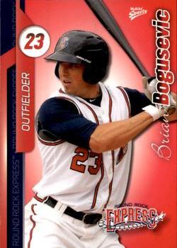 2010 MultiAd Round Rock Express #6 Brian Bogusevic Front