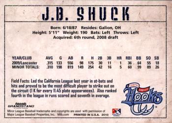 2010 Grandstand Corpus Christi Hooks #NNO J.B. Shuck Back