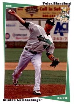 2010 Grandstand Clinton LumberKings #NNO Tyler Blandford Front