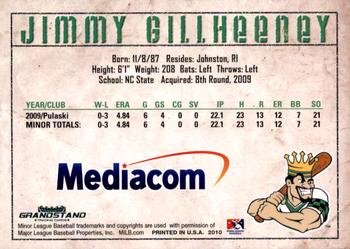 2010 Grandstand Clinton LumberKings #NNO Jimmy Gillheeney Back