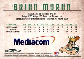 2010 Grandstand Clinton LumberKings #NNO Brian Moran Back