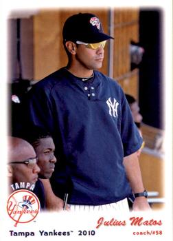 2010 Grandstand Tampa Yankees #NNO Julius Matos Front