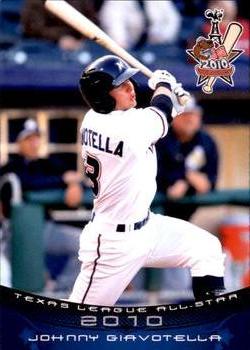 2010 Grandstand Texas League All-Stars North Division #NNO Johnny Giavotella Front