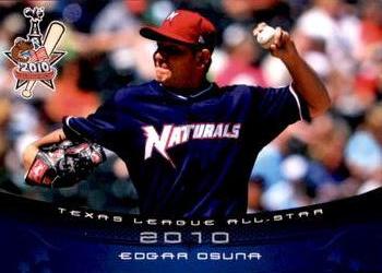 2010 Grandstand Texas League All-Stars North Division #NNO Edgar Osuna Front