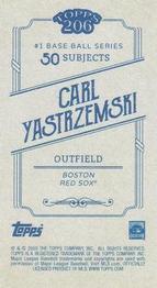 2020 Topps 206 #NNO Carl Yastrzemski Back