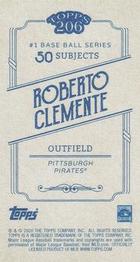 2020 Topps 206 #NNO Roberto Clemente Back