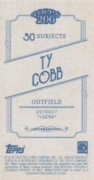 2020 Topps 206 #NNO Ty Cobb Back