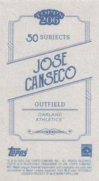 2020 Topps 206 #NNO Jose Canseco Back