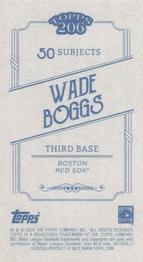 2020 Topps 206 #NNO Wade Boggs Back