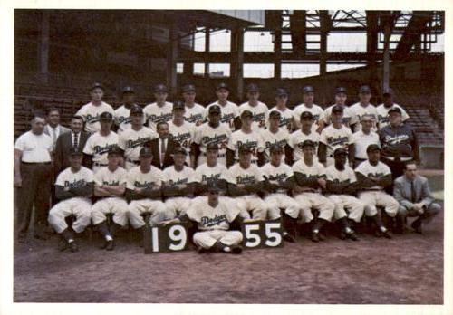 1979 TCMA The 1950’s - Bonus Team Cards #1 1955 Brooklyn Dodgers Front