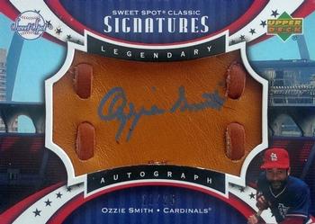 2007 Upper Deck Sweet Spot Classic - Signatures Leather Blue Ink #SPS-OS Ozzie Smith Front
