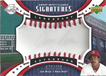 2007 Upper Deck Sweet Spot Classic - Signatures Red Stitch Blue Ink #SPS-JR Jim Rice Front
