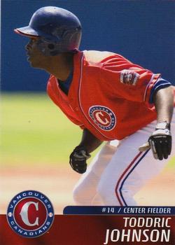 2006 Vancouver Canadians #NNO Toddric Johnson Front