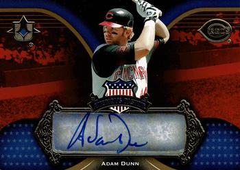 2007 Upper Deck Ultimate Collection - America's Pastime Signatures #AP-AD Adam Dunn Front
