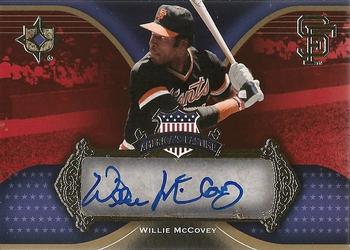2007 Upper Deck Ultimate Collection - America's Pastime Signatures #AP-WM Willie McCovey Front