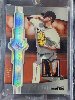 2007 Upper Deck Ultimate Collection - Patches #43 Matt Cain Front
