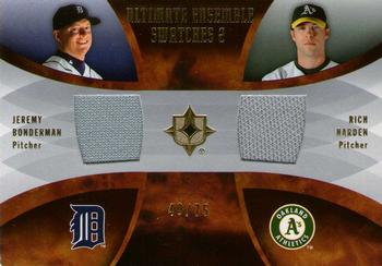 2007 Upper Deck Ultimate Collection - Ultimate Ensemble Dual Swatches #ES-BH Jeremy Bonderman / Rich Harden Front