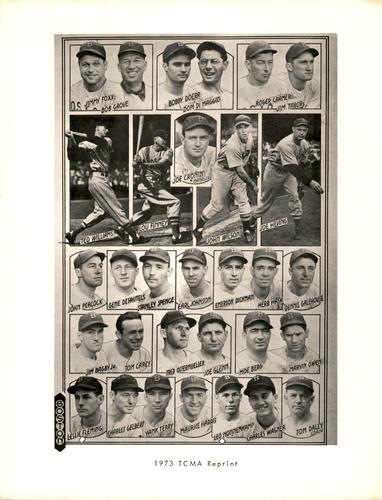 1972-73 TCMA 1940 Sporting Life Team Composites #NNO Boston Red Sox Front