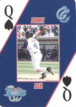 2007 Corpus Christi Hooks Playing Cards #Q♠ Jonny Ash Front