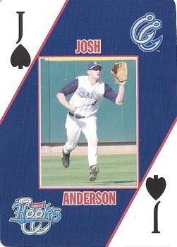 2007 Corpus Christi Hooks Playing Cards #J♠ Josh Anderson Front