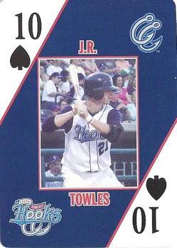 2007 Corpus Christi Hooks Playing Cards #10♠ J.R. Towles Front