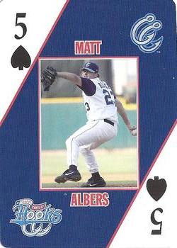 2007 Corpus Christi Hooks Playing Cards #5♠ Matt Albers Front