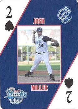 2007 Corpus Christi Hooks Playing Cards #2♠ Josh Miller Front