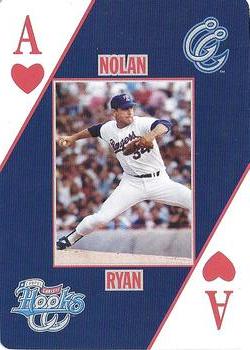 2007 Corpus Christi Hooks Playing Cards #A♥ Nolan Ryan Front