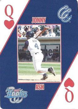 2007 Corpus Christi Hooks Playing Cards #Q♥ Jonny Ash Front