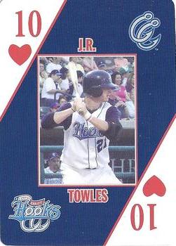 2007 Corpus Christi Hooks Playing Cards #10♥ J.R. Towles Front