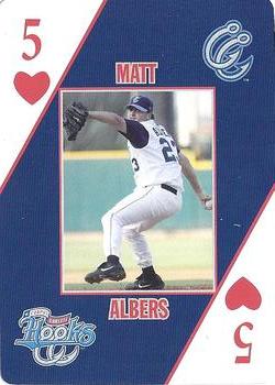 2007 Corpus Christi Hooks Playing Cards #5♥ Matt Albers Front