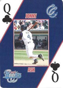 2007 Corpus Christi Hooks Playing Cards #Q♣ Jonny Ash Front