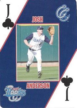 2007 Corpus Christi Hooks Playing Cards #J♣ Josh Anderson Front