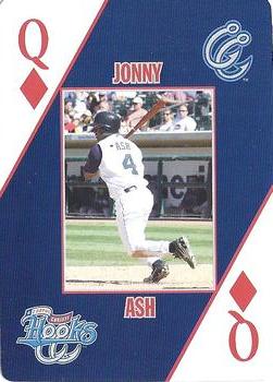 2007 Corpus Christi Hooks Playing Cards #Q♦ Jonny Ash Front