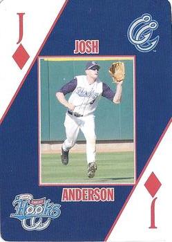 2007 Corpus Christi Hooks Playing Cards #J♦ Josh Anderson Front