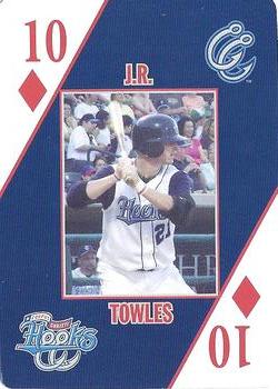 2007 Corpus Christi Hooks Playing Cards #10♦ J.R. Towles Front