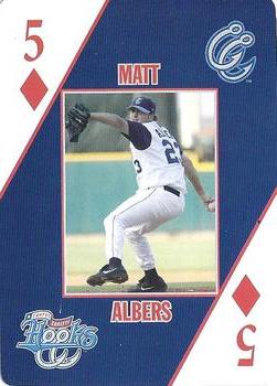 2007 Corpus Christi Hooks Playing Cards #5♦ Matt Albers Front