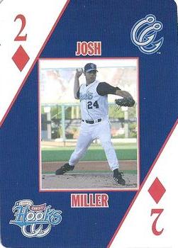 2007 Corpus Christi Hooks Playing Cards #2♦ Josh Miller Front