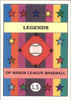 1988 Little Sun Legends of Minor League Baseball #NNO Checklist Front