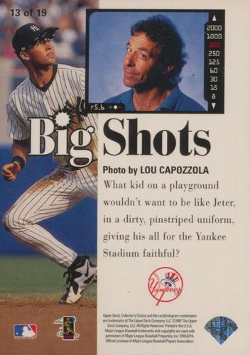 1997 Collector's Choice - Big Shots 5x7 #13 Derek Jeter Back