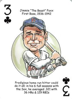 2007 Hero Decks Boston Red Sox World Champions Baseball Heroes Playing Cards #3♣ Jimmie 