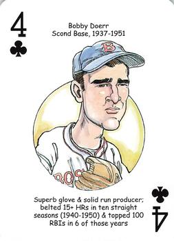 2007 Hero Decks Boston Red Sox World Champions Baseball Heroes Playing Cards #4♣ Bobby Doerr Front