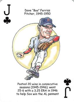 2007 Hero Decks Boston Red Sox World Champions Baseball Heroes Playing Cards #J♣ Dave 