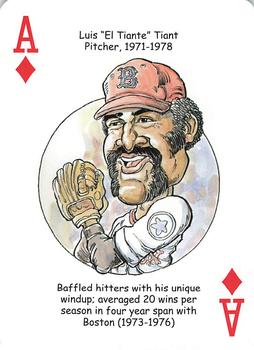 2007 Hero Decks Boston Red Sox World Champions Baseball Heroes Playing Cards #A♦ Luis 