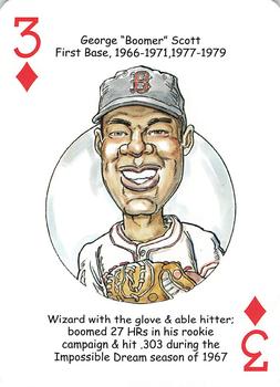 2007 Hero Decks Boston Red Sox World Champions Baseball Heroes Playing Cards #3♦ George 
